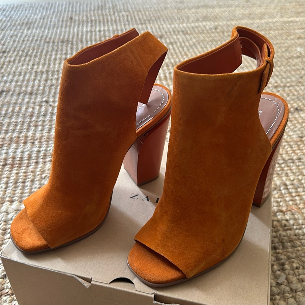 Zara Orange Shoes